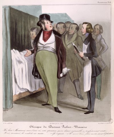 The Clinic of Dr. Robert-Macaire by Honoré Daumier